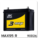 แบตเตอรี่รถยนต์ 3K สามเค ราคา รถ เก๋ง ตู้ กระบะ บรรทุก max95 r 12 โวลท์ 75 แอมป์ 600 CCA