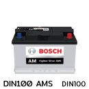 แบตเตอรี่รถยนต์ BOSCH บอส ราคา รถ เก๋ง ตู้ กระบะ บรรทุก ปิคอัพ din100 ams 12 โวลท์ 100 แอมป์ 850 CCA