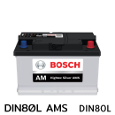 แบตเตอรี่รถยนต์ BOSCH บอส ราคา รถ เก๋ง ตู้ กระบะ บรรทุก ปิคอัพ din80l ams 12 โวลท์ 80 แอมป์ 730 CCA