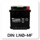 แบตเตอรี่รถยนต์ yuasa ยัวซ่า ราคา รถ เก๋ง ตู้ กระบะ บรรทุก din ln0-mf 12 โวลท์ 33 แอมป์  CCA