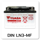 แบตเตอรี่รถยนต์ yuasa ยัวซ่า ราคา รถ เก๋ง ตู้ กระบะ บรรทุก din ln3-mf 12 โวลท์ 75 แอมป์  CCA